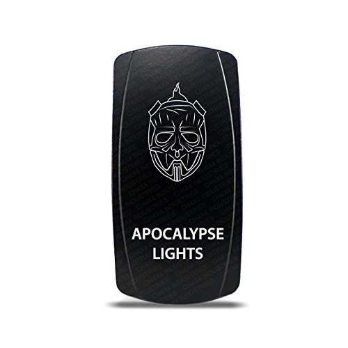 CH4X4 Rocker Switch Apocalypse Lights Symbol 4 - Green Led