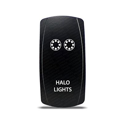 CH4X4 Rocker Switch Halo Lights Symbol - Red Led