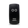 CH4X4 Rocker Switch Halo Lights Symbol - Red Led view 1