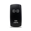 CH4X4 Rocker Switch Side Lights Symbol 1 - Red Led view 1