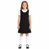 Bienzoe Girls School Uniform Jumper: Sleeveless Pleated Dress Black 6X view 1