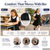 Bienzoe Girls School Uniform Jumper: Sleeveless Pleated Dress Black 6X view 2