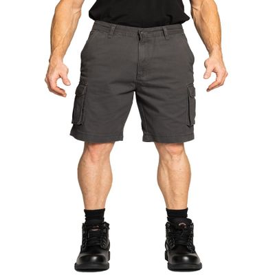 FULL BLUE Cargo Twill Shorts, Regular Fit, Grey, Size 58