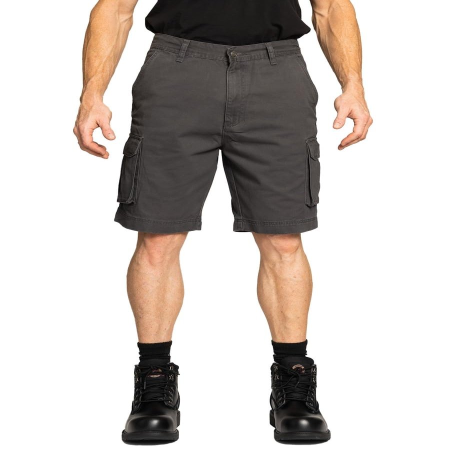 FULL BLUE Cargo Twill Shorts, Regular Fit, Grey, Size 58