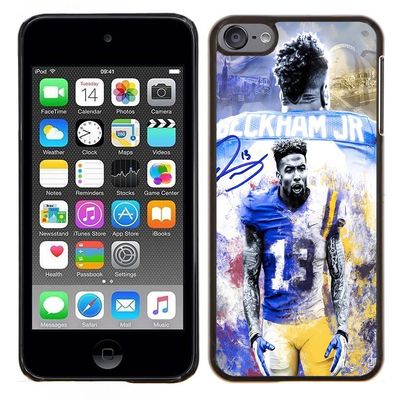 iPod Touch 5 Case, iPod Touch 6 Cases, NY Giants Logo 09 Drop Protection Never Fade Anti Slip Scratchproof Black Hard Plastic Case