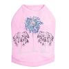 Happy New Year Fireworks - Bling Rhinestone New Year Dog Shirt, L Pink view 1