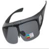 BEISON Driving Glasses Flipup Coverup Polarized Fitover Sunglasses B-6453 (Matte black, Smoke grey) view 1