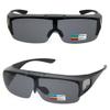 BEISON Driving Glasses Flipup Coverup Polarized Fitover Sunglasses B-6453 (Matte black, Smoke grey) view 2