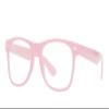 Gravity Shades Horn-Rimmed Clear Sunglasses, Light Pink view 1