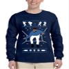 ALLNTRENDS Men's Long Sleeve Hotline Bling Blue Hotline Ugly Sweater (L, Navy Blue) view 1
