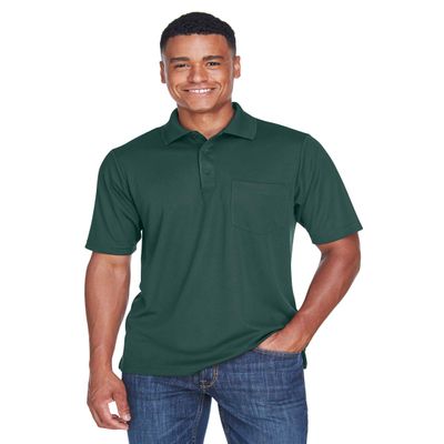 Ash City - Core 365 Men's Origin Performance Piqu Polo with Pocket 5XL FOREST