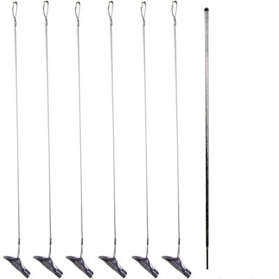 6 x Duckbill 40-DB1 Earth Anchors 20" Long with Drive Tool