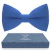 Bow Tie House Clip on Bow Tie for Boys - Cute Natural Blue & Deep Navy Bowties - Shop Medium & Electric Royal Blue Costume BowTies view 1