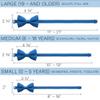 Bow Tie House Clip on Bow Tie for Boys - Cute Natural Blue & Deep Navy Bowties - Shop Medium & Electric Royal Blue Costume BowTies view 4