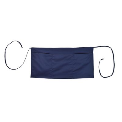 DALIX 24" Large Aprons Bartender Money Kitchen Restaurant Waist Bib Apron (3 Pockets) Navy Blue