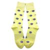 SummerTies Sea Shell Mens Dress Socks - Blue on Yellow view 2
