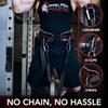 Dark Iron Fitness Dip Belt  Padded Leather Weight Lifting Belts w/ 40 Inch Strap for Squats & Pull Ups - Men & Women Weightlifting up to 270lbs view 2