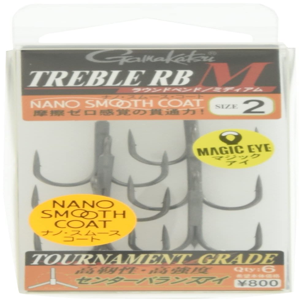 Gamakatsu Treble Hook Rose Treble RB-M (Nano Smooth Coat) #2