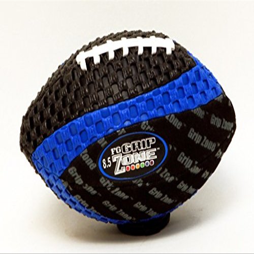 Grip Zone-Fun Gripper 8.5 Inch (V) Design (Pee Wee) Size Football Blue