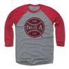 500 LEVEL Aaron Nola 3/4 Sleeve T-Shirt (Baseball Tee, XXX-Large, Red/Heather Gray) - Aaron Nola Ball R view 1