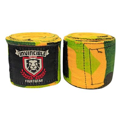 Amber Fight Gear Elastic Thick Printed 180-Inch Handwraps - The Ultimate Athlete's Protection and Style Solution for Superior Performance and Comfort, Print 3, Sold as a Pair
