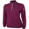 ASICS Womens Thermopolis 1/2 Zip, Prune Heather, X-Large view 1