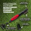 Frogger BrushPro Latch-It Golf Club Cleaner, Ergonomic Grip and Latch-it Magnet, Red - Professional Golf Club Brush and Groove Cleaner for Golfers view 2