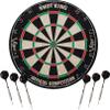 Viper Stadium Cabinet & Shot King Sisal/Bristle Dartboard Play-Ready Bundle: Elite Set (Shot King Dartboard, Darts, Shadow Buster and Laser Throw Line), Black (40-1213) view 4