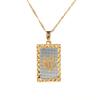 24K Gold Platinum New Islamic Allah Pendant Charms Necklace Religious Muslim Jewelry (Gold Platinum) view 1
