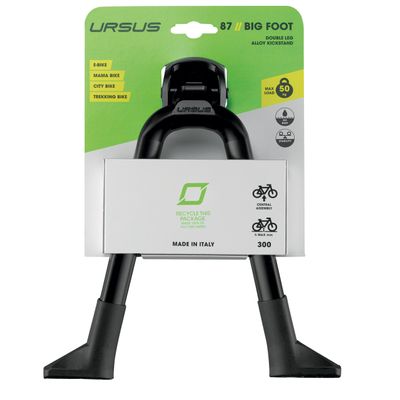Ursus 87 Big Foot - Double Leg Alloy Kickstand,Black
