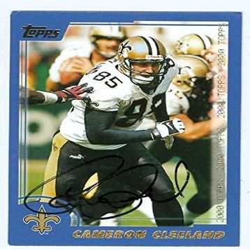 Sports Memorabilia Autograph Warehouse 32186 Cameron Cleeland Autographed Football Card New Orleans Saints