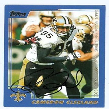Sports Memorabilia Autograph Warehouse 32186 Cameron Cleeland Autographed Football Card New Orleans Saints