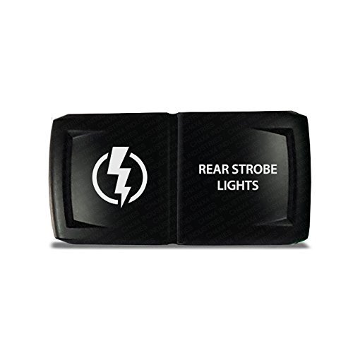 CH4X4 Rocker Switch V2 Rear Strobe Lights Symbol - Horizontal - Red Led