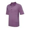 Monterey Club Men's Vapor Pinstripe Jersey Polo Shirt #3632 (Concord Grape/White, Medium) view 1