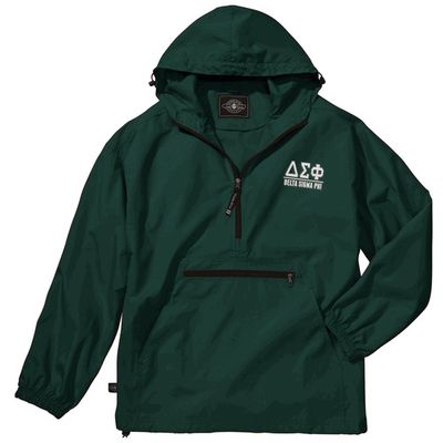 Delta Sigma Phi Pack-N-Go Pullover Medium Forest Green
