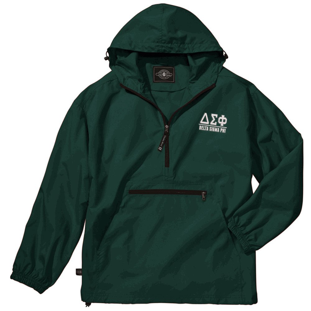 Delta Sigma Phi Pack-N-Go Pullover Medium Forest Green