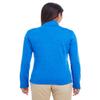Devon & Jones Ladies' Newbury Mlange Fleece Quarter-Zip L FRENCH BLUE HTHR view 2
