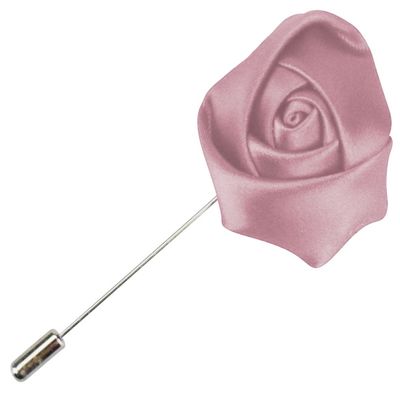 Flairs New York Gentleman's Essentials Premium Handmade Artisan Flowers Lapel Pins (Pack of 1 Pin, Purple Rose Gold Bud)