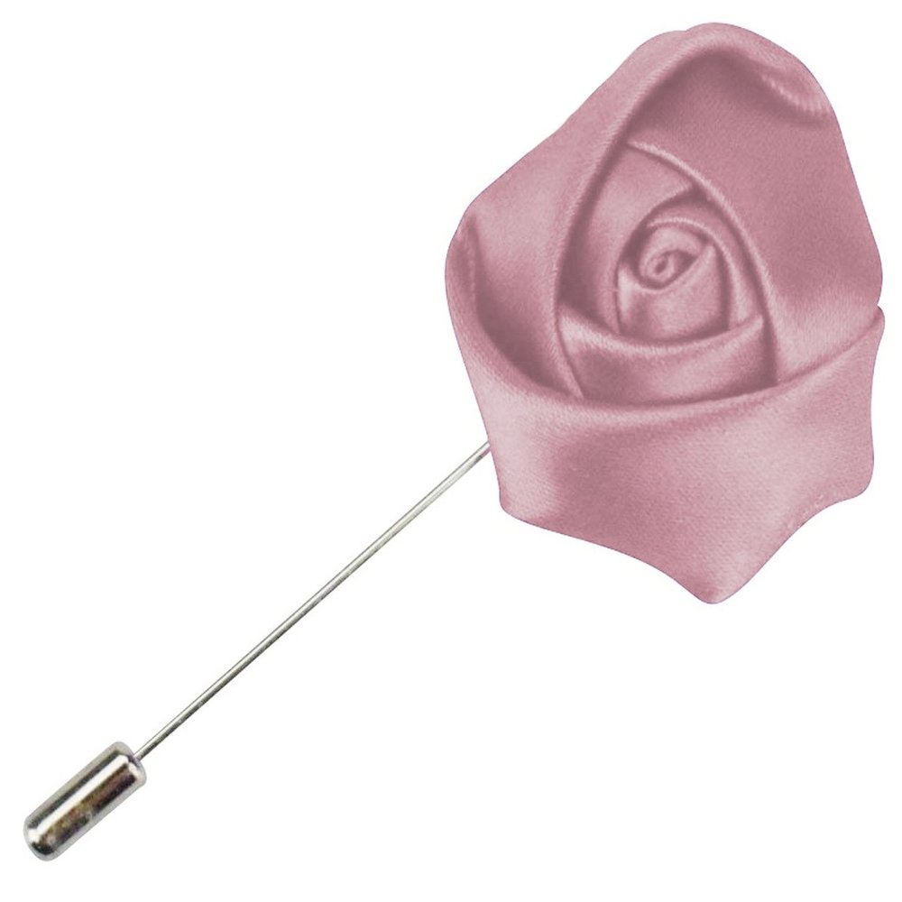 Flairs New York Gentleman's Essentials Premium Handmade Artisan Flowers Lapel Pins (Pack of 1 Pin, Purple Rose Gold Bud)
