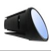 Italian Road Bike Mirror for Road Bicycle Drop Bar, Black, Left or Right view 2