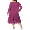 Botong 2 Pieces Chiffon Mother of The Bride Dress Appliqued Jacket Formal Gown US10 As Picture view 2