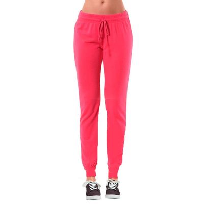Women's Athletic Sweat Pants Joggers Running Exercise Sport Gym Walking Pink L