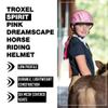 Troxel Spirit Full Coverage Horse Riding Helmet, Low-Profile Adjustable Design, Safety Horseback Riding Gear, Medium (7 - 7-3/8), Pink Dreamscape view 2