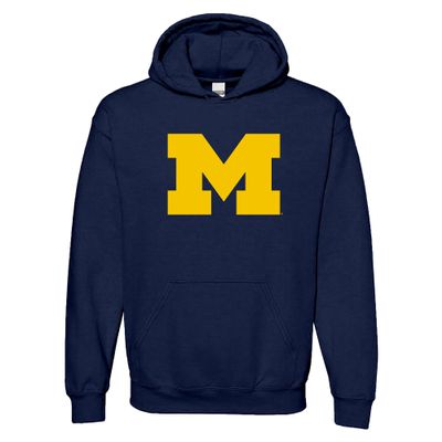 AH02 - Michigan Wolverines Primary Logo Hoodie - 3X-Large - Navy