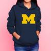 AH02 - Michigan Wolverines Primary Logo Hoodie - 3X-Large - Navy view 3