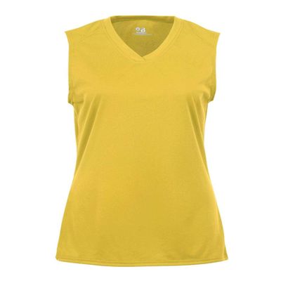 Badger Sport Gold Adult Large Sleeveless Wicking Tee