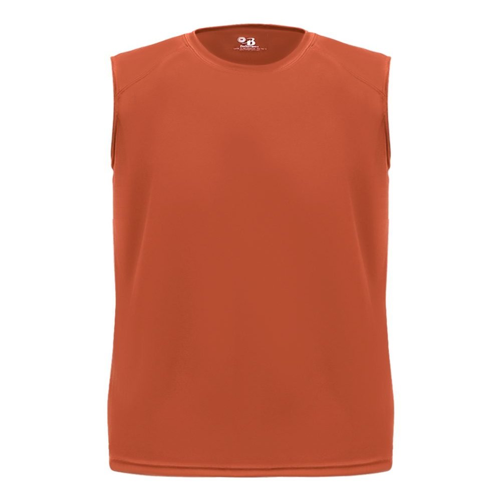 Badger Sport Burnt Orange Adult Medium Sleeveless Wicking Tee