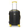 Denco NFL Green Bay Packers Round-Tripper Two-Tone Hardcase Luggage Spinner, Yellow, 21" view 1