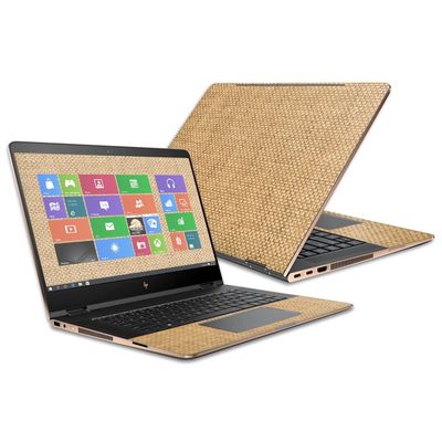 MightySkins Skin Compatible with HP Spectre x360 Convertible 15.6" (2017) wrap Cover Sticker Skins Wood Weave