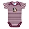 Florida State University Seminoles Striped Newborn Baby Bodysuit, Garnet, 12 Months view 1